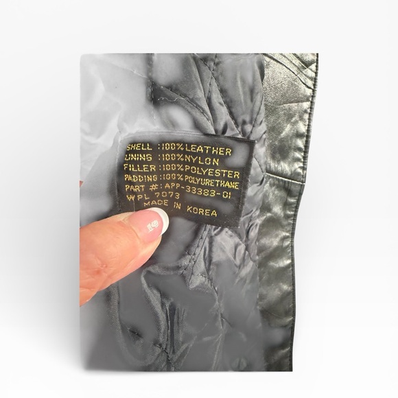 Yamaha Double Riders Womens Black Leather Motorcycle Jacket Sz Small - Picture 11 of 15